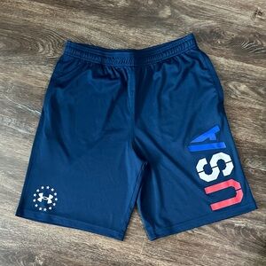 Under Armour Youth XL Navy USA Athletic Shorts